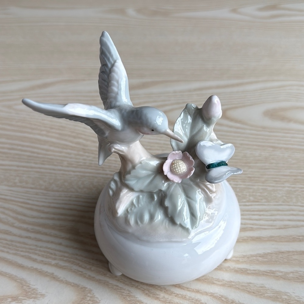 Vintage Porcelain Music Box